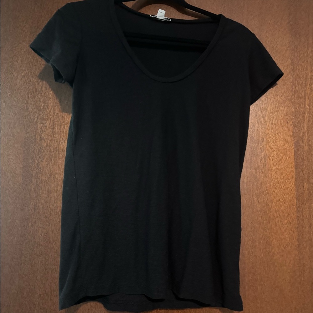 James Perse Black Short Sleeve Tee